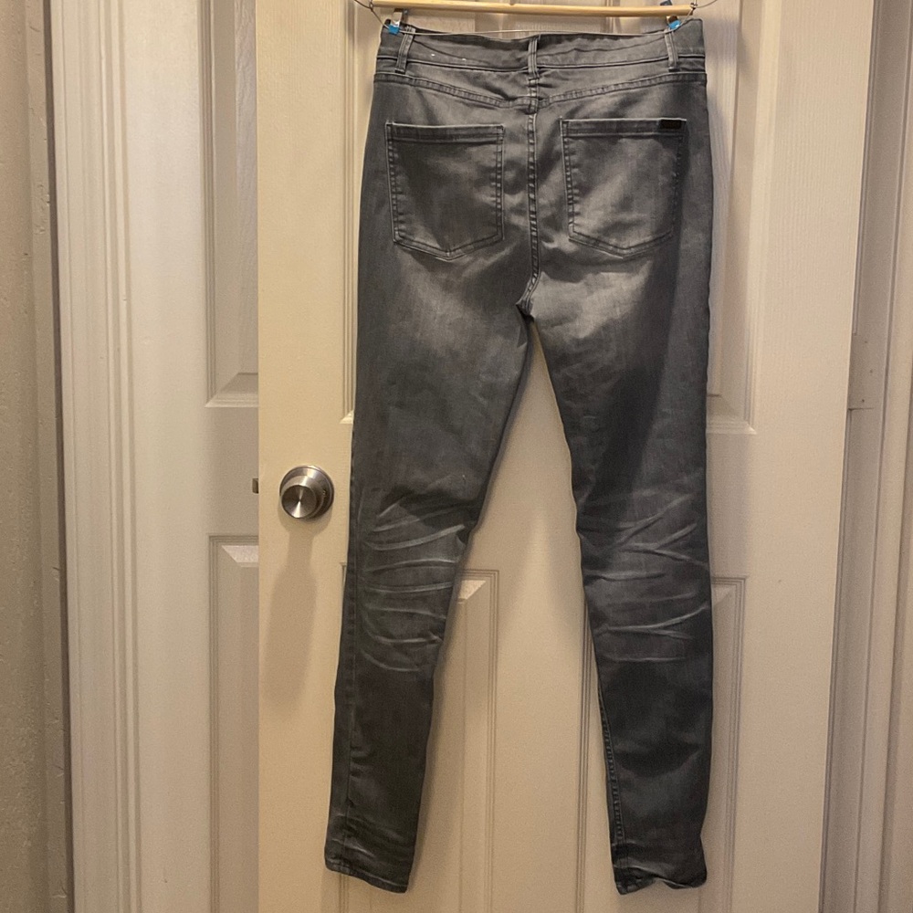 White House Black Market Gray Skinny Jeans - Picture 4 of 5